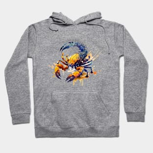 Zodiac Sign SCORPIO - Watercolour Illustration of astrology Scorpio Hoodie